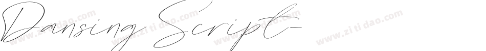 Dansing Script字体转换